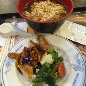 Yoshinoya teriyaki chicken and veg